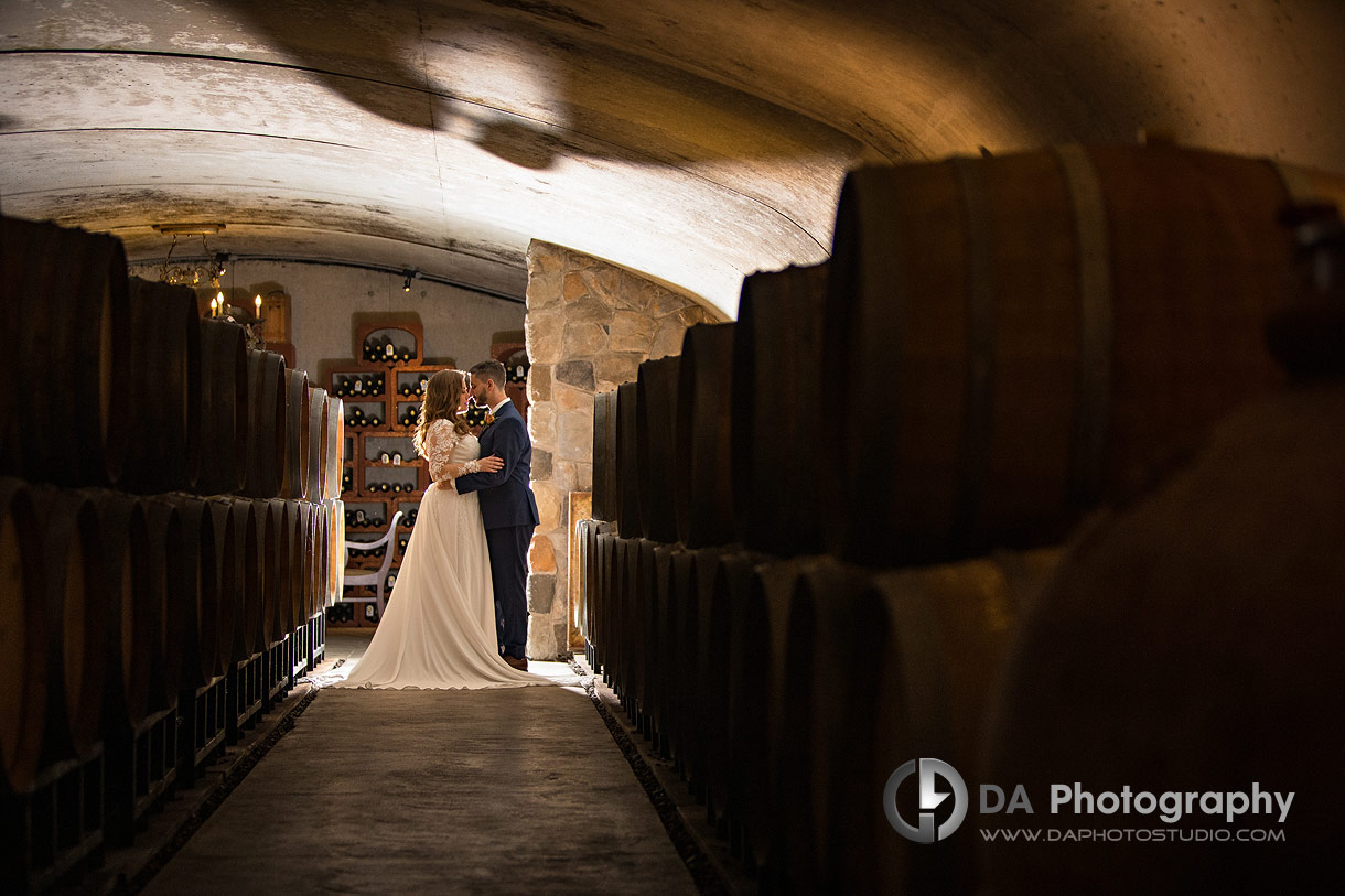 Cellar photo of a Vineyard Wedding in Niagara