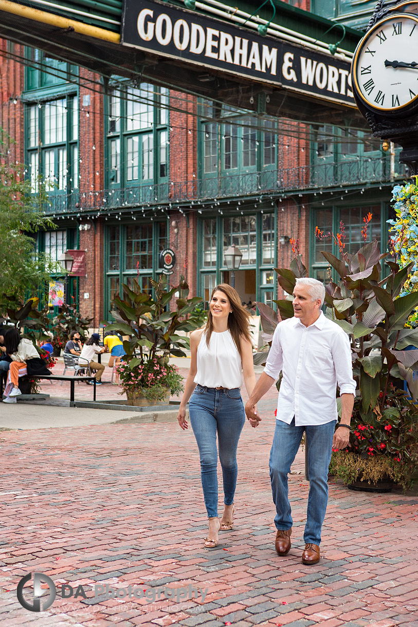 Distillery District engagement photography