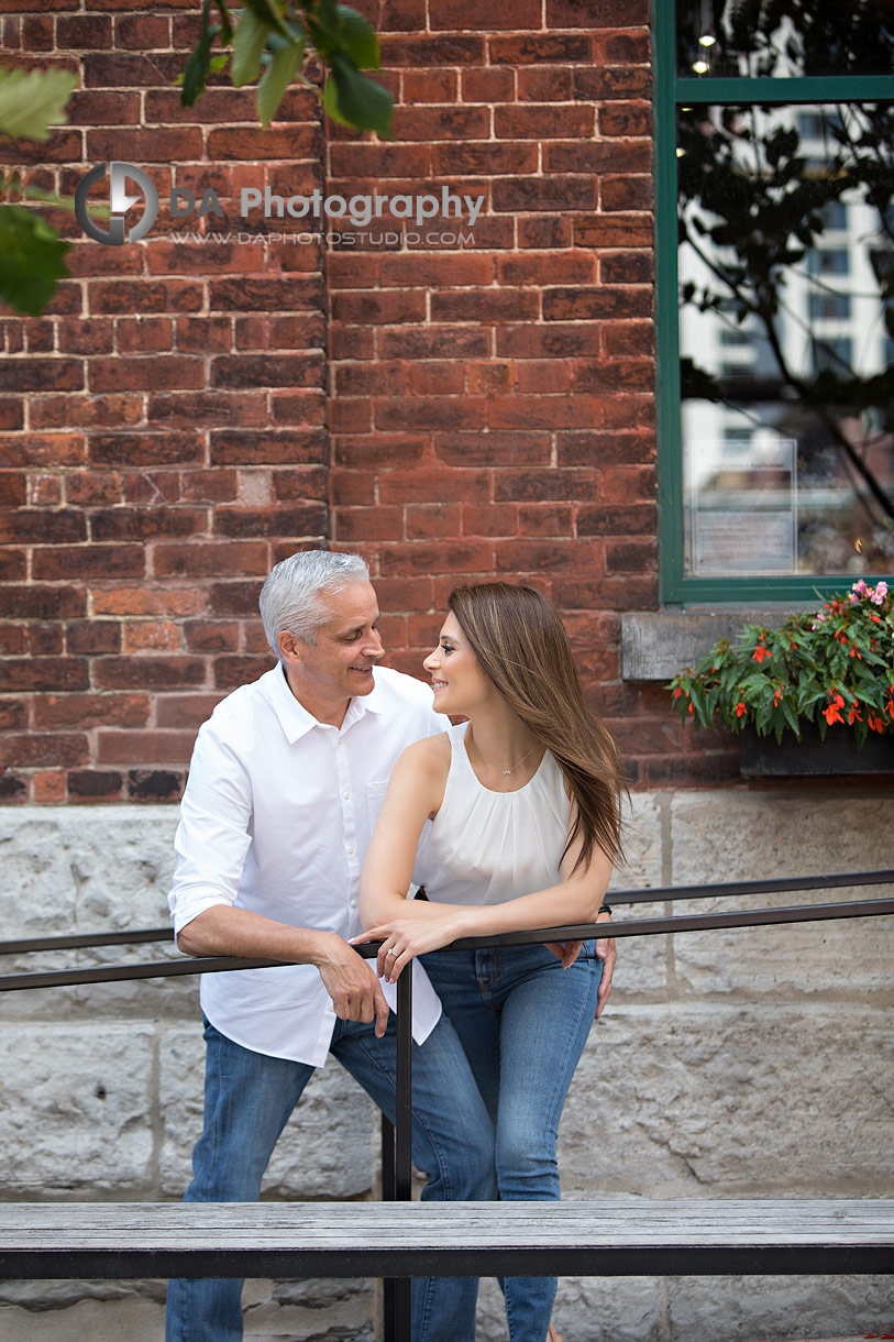 Distillery District Engagement photographer in Toronto