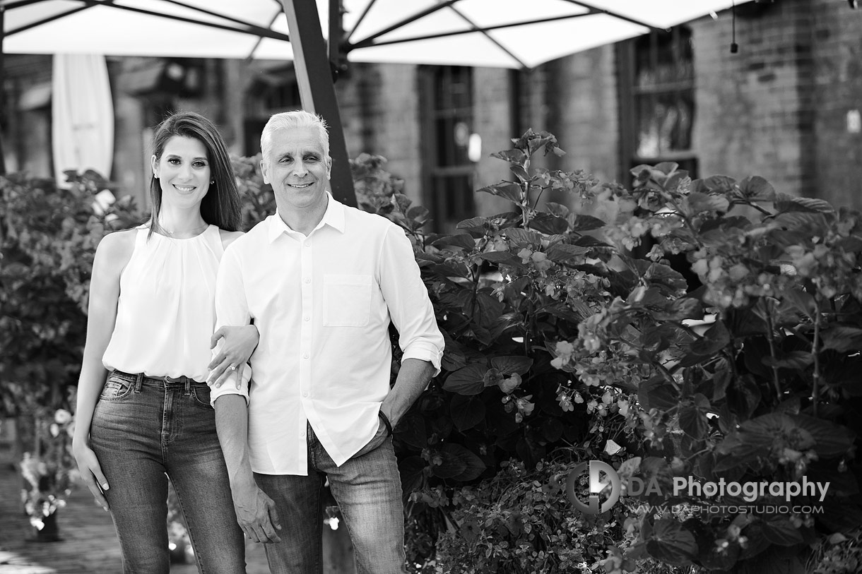 Toronto engagement photographers at Distillery District