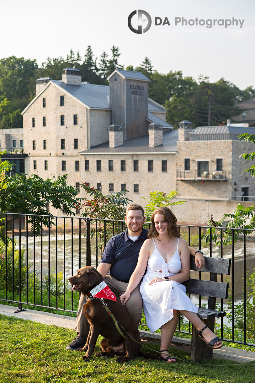 Elora Mill Engagement Photo