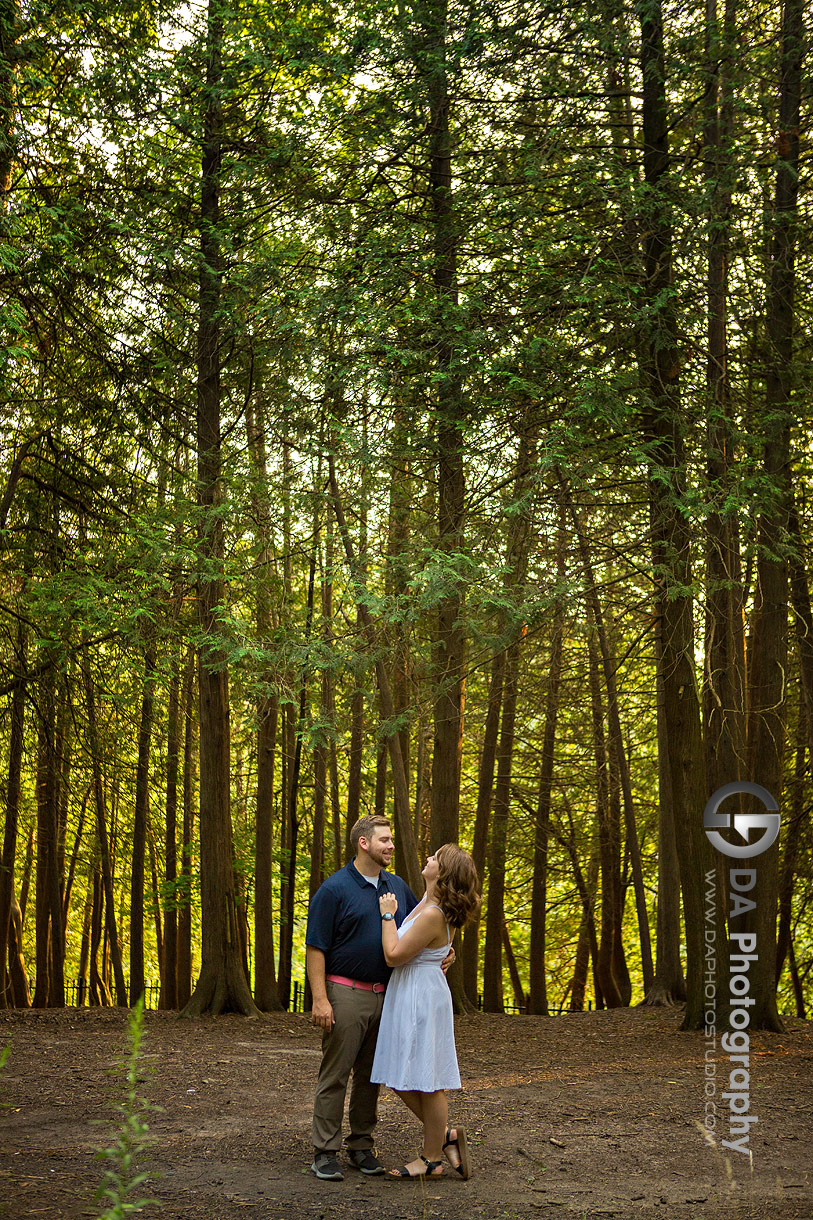 Intimate engagement photography in Elora