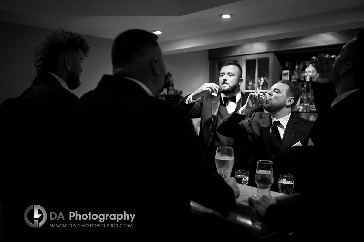Groomsman's getting ready photos