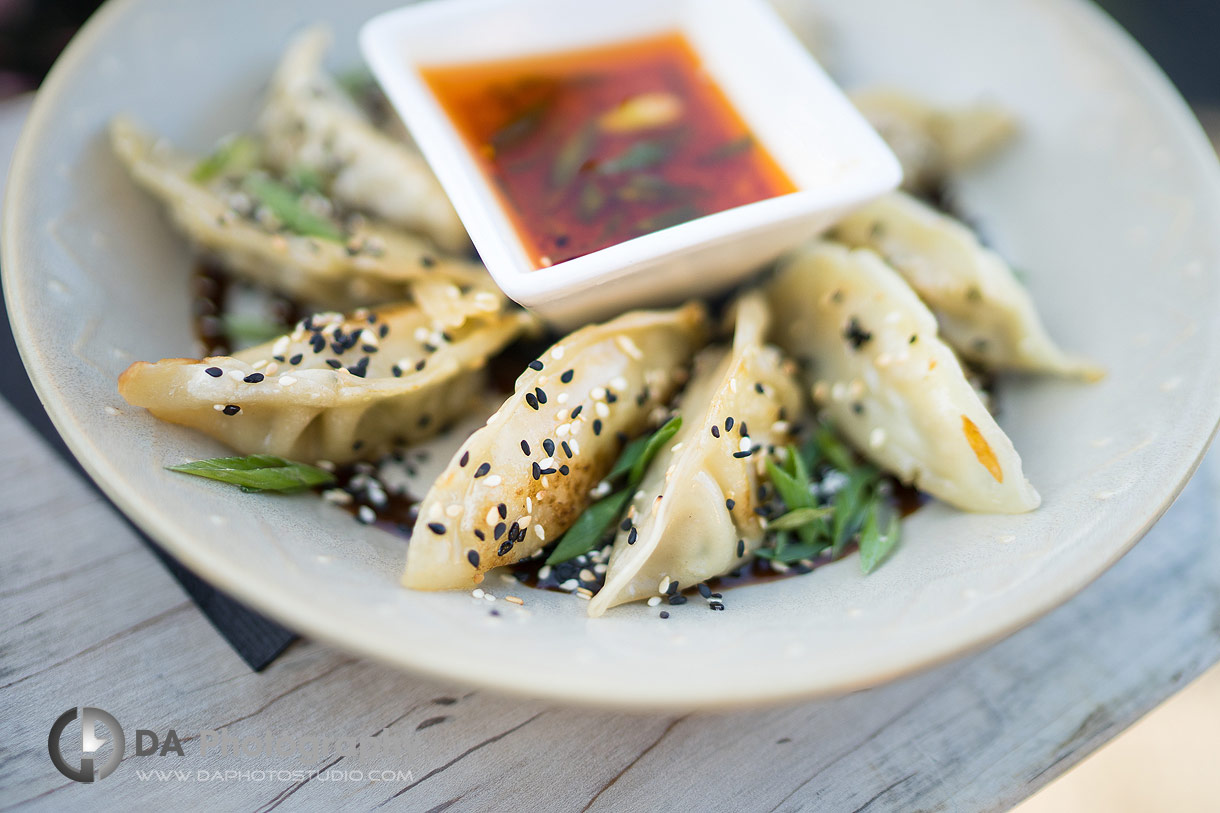 Finger food at Best Cambridge Outdoor Wedding Location