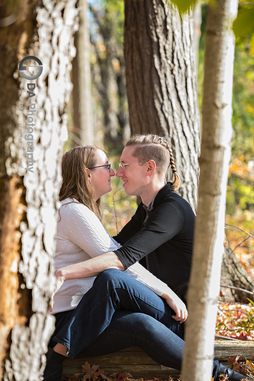 Intimate engagement photos in Guelph