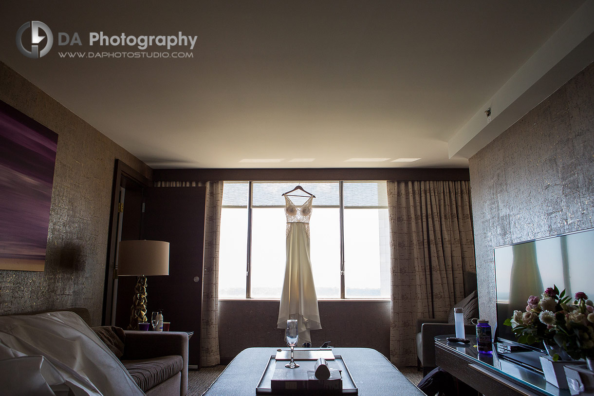 Wedding Dress at Westin Harbour Castle Hotel in Toronto
