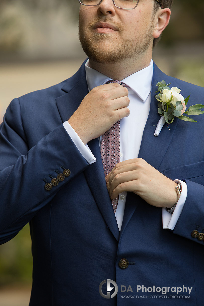 Groom at Toronto Church wedding