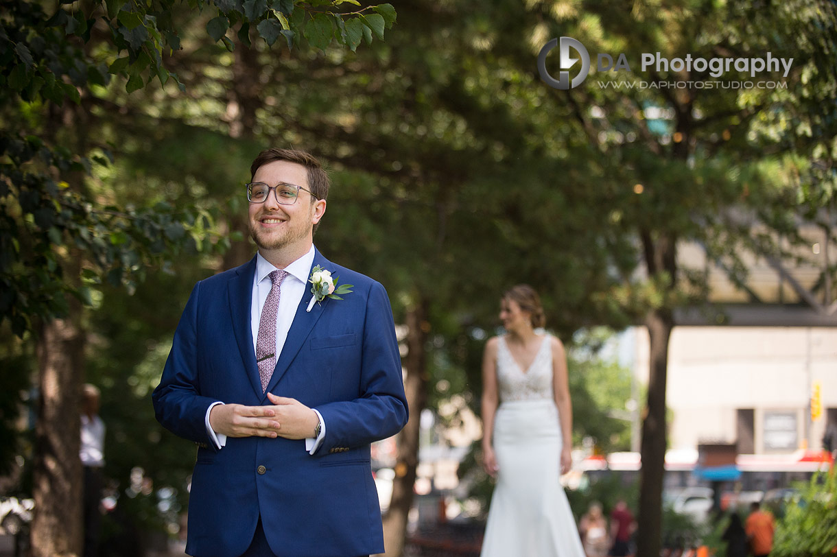 Bride and Groom at Toronto Church Wedding