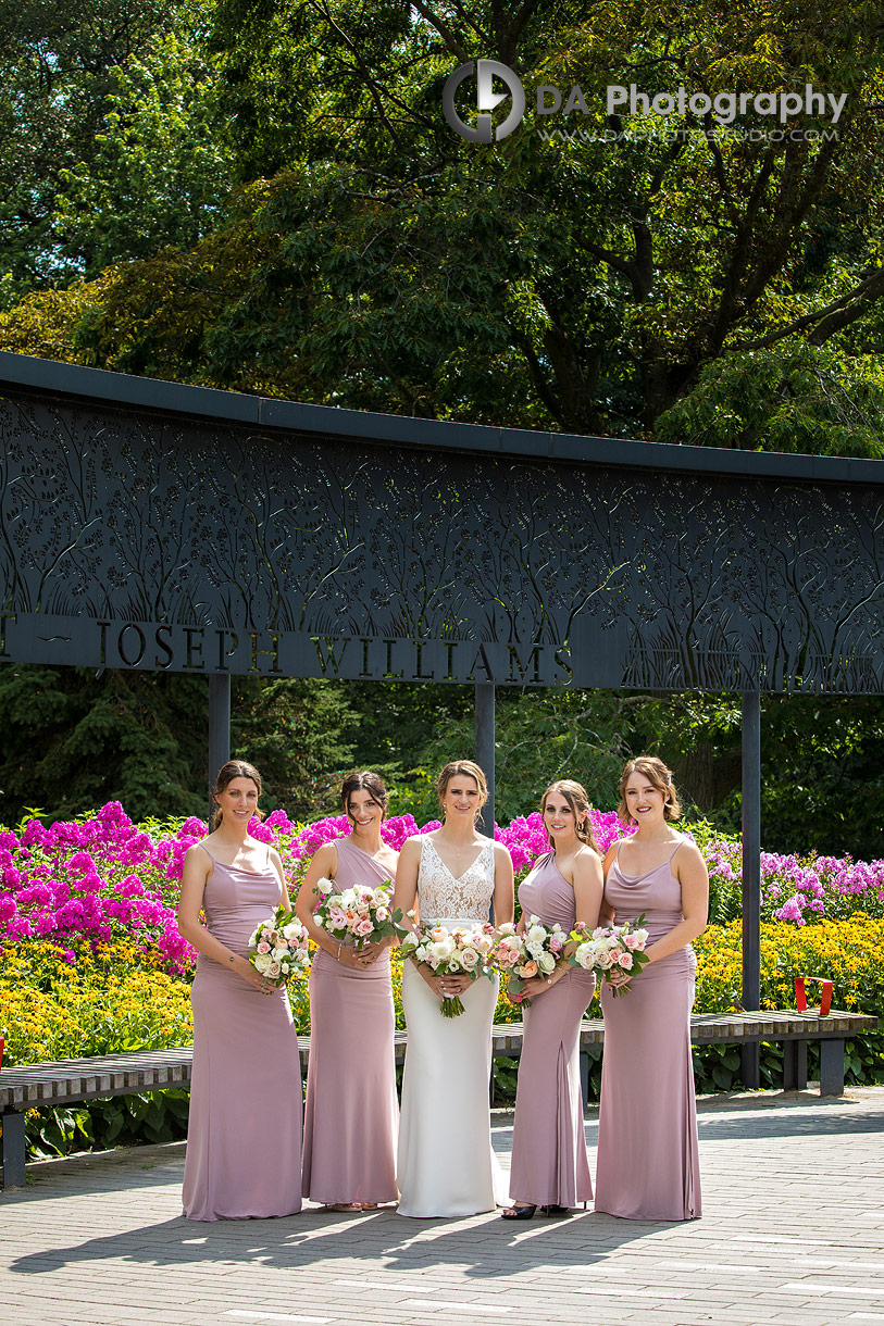 Bridesmaids at Toronto Church wedding