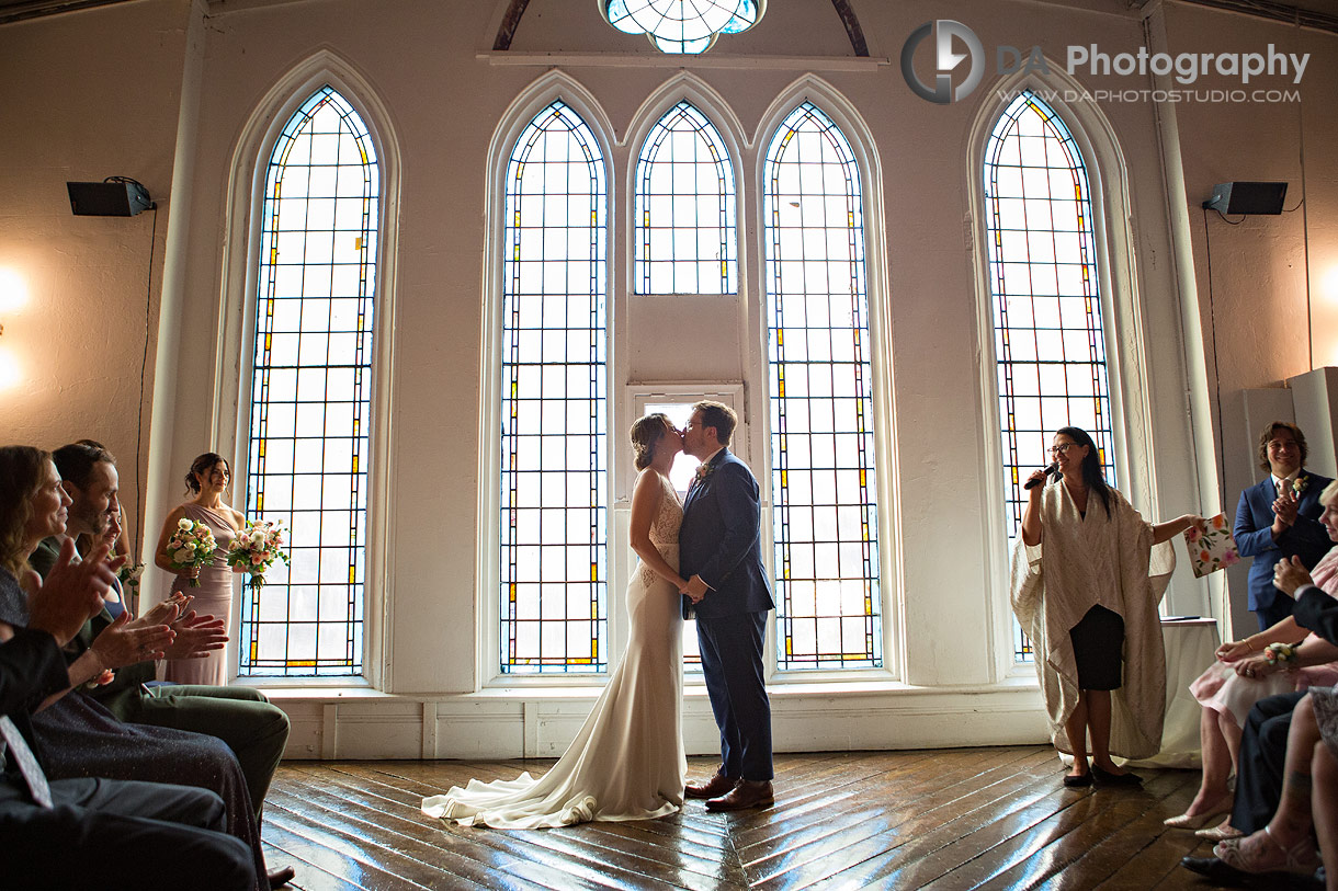 Bride and Groom at Berkeley Church