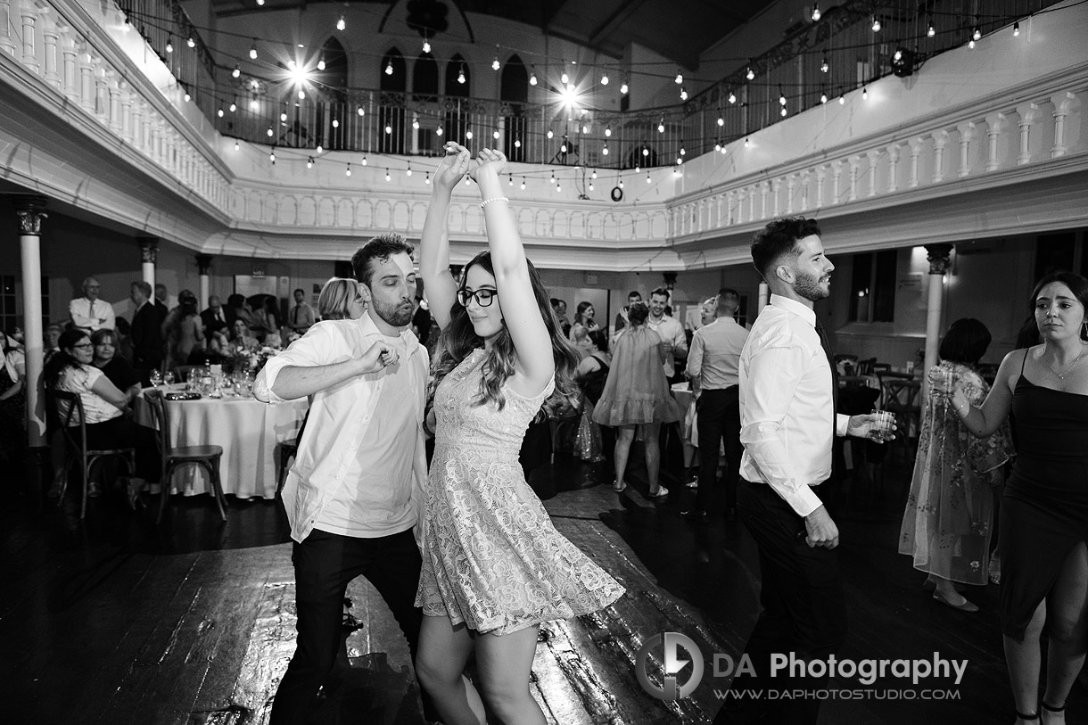 Wedding dance party at 1871 Berkeley Church