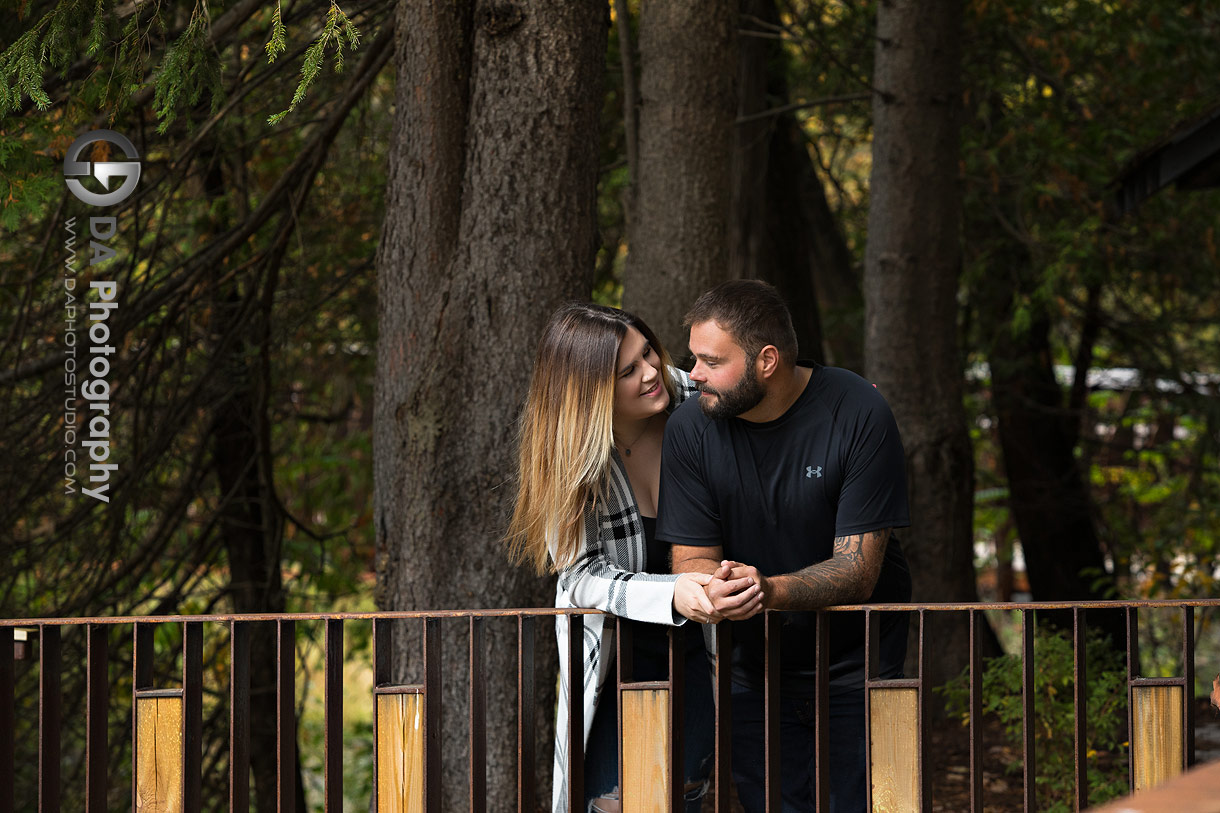 Engagement photos at Belfountain Conservation Area