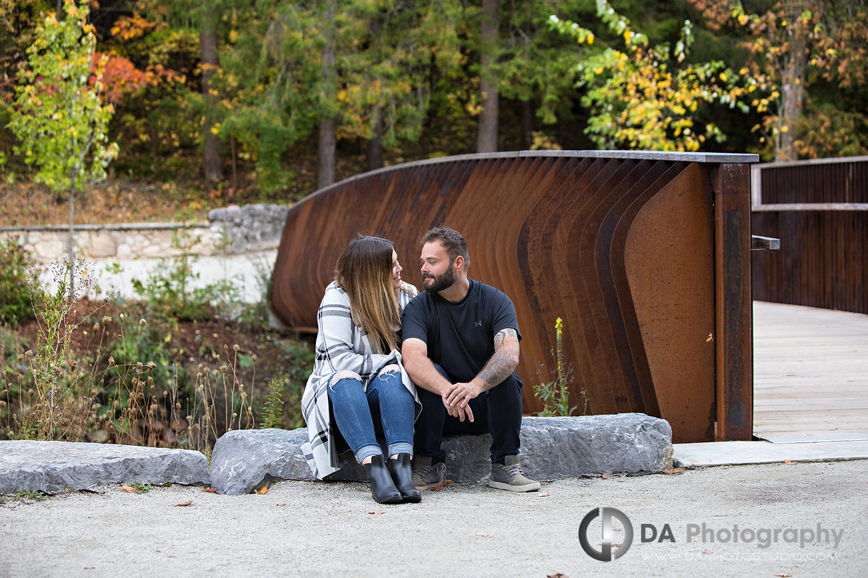 Engagement photo at Belfountain Conservation Area in Caledon
