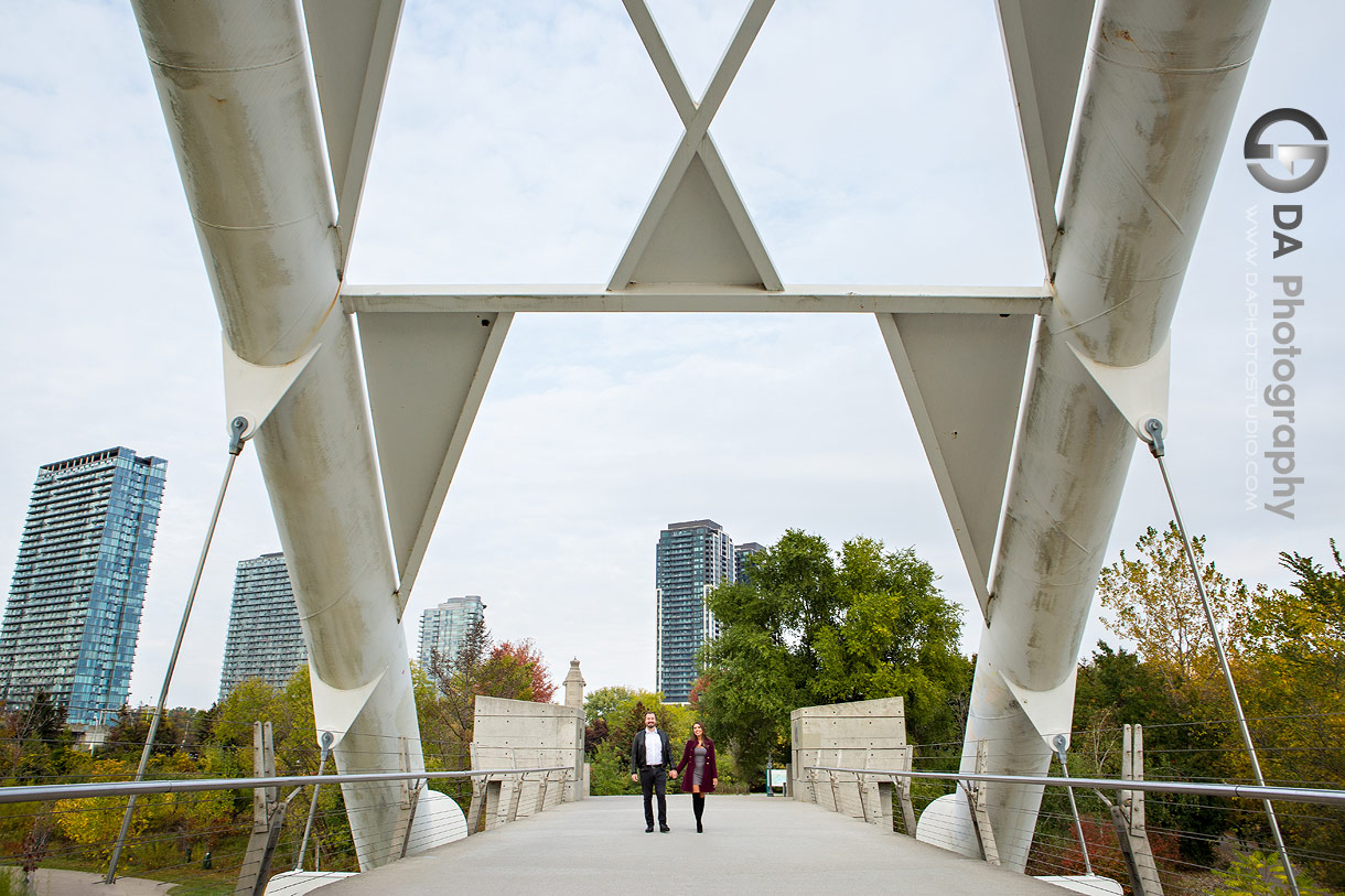 Humber Bay Arch Bridge Engagement photographer