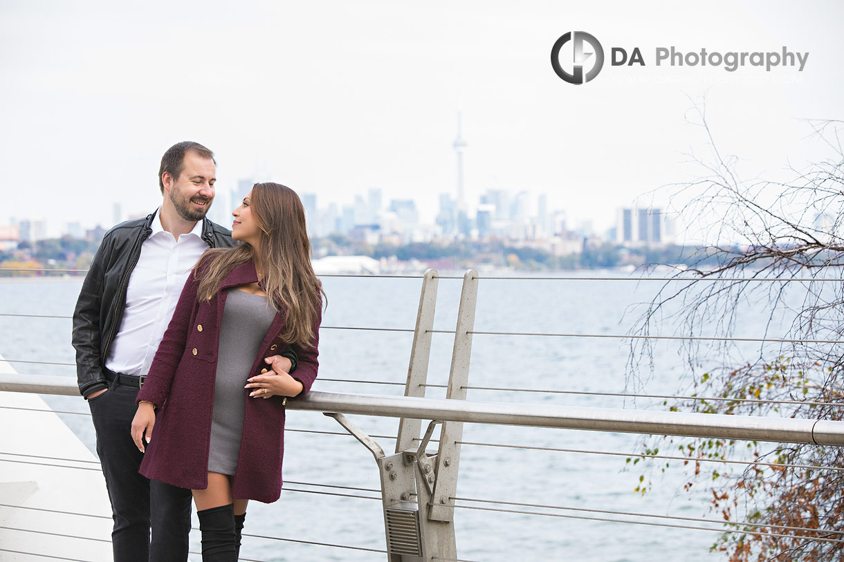 Humber Bay Arch Bridge engagement photography
