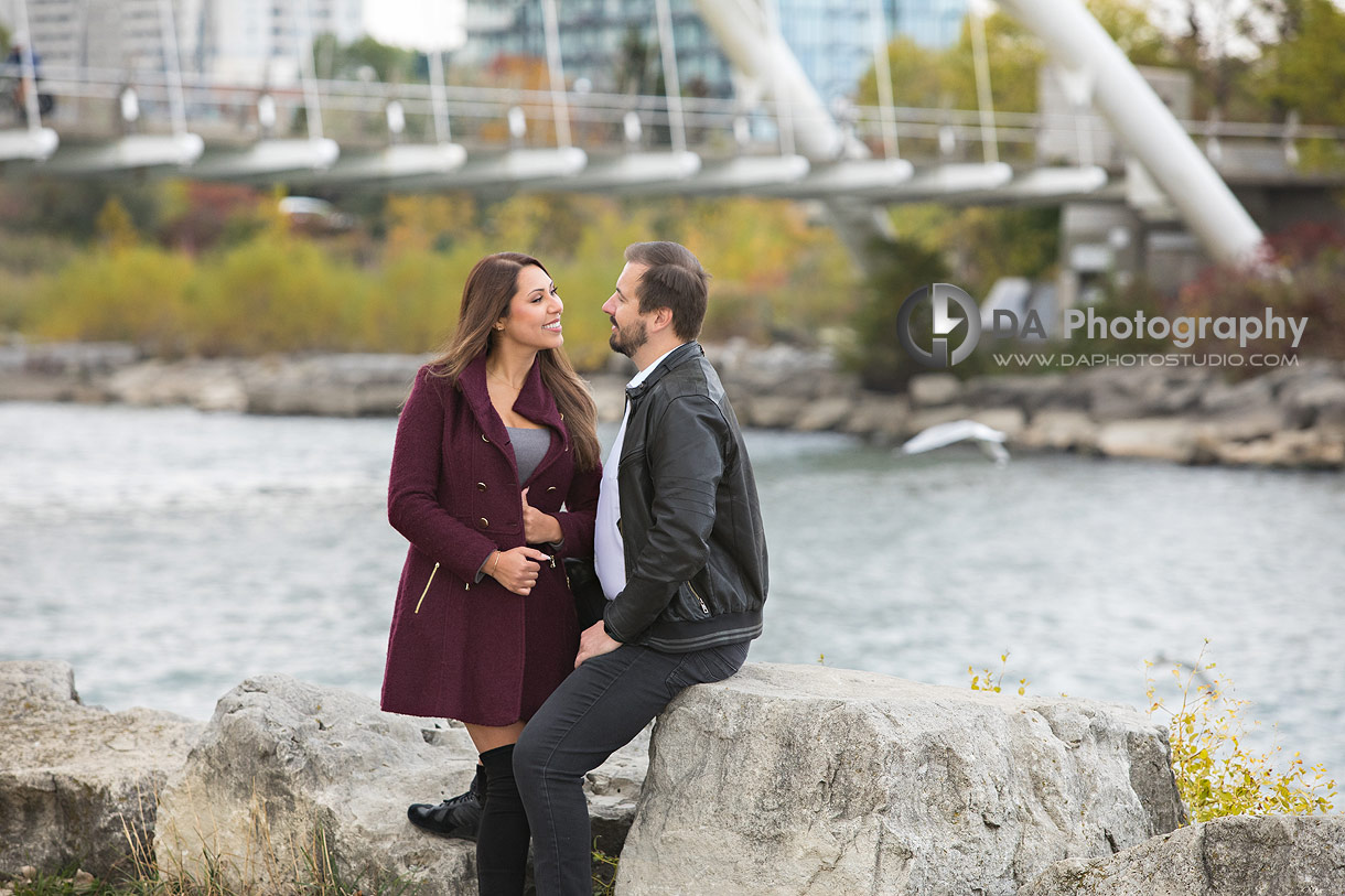 Top engagement photographer for Humber Bay Arch Bridge