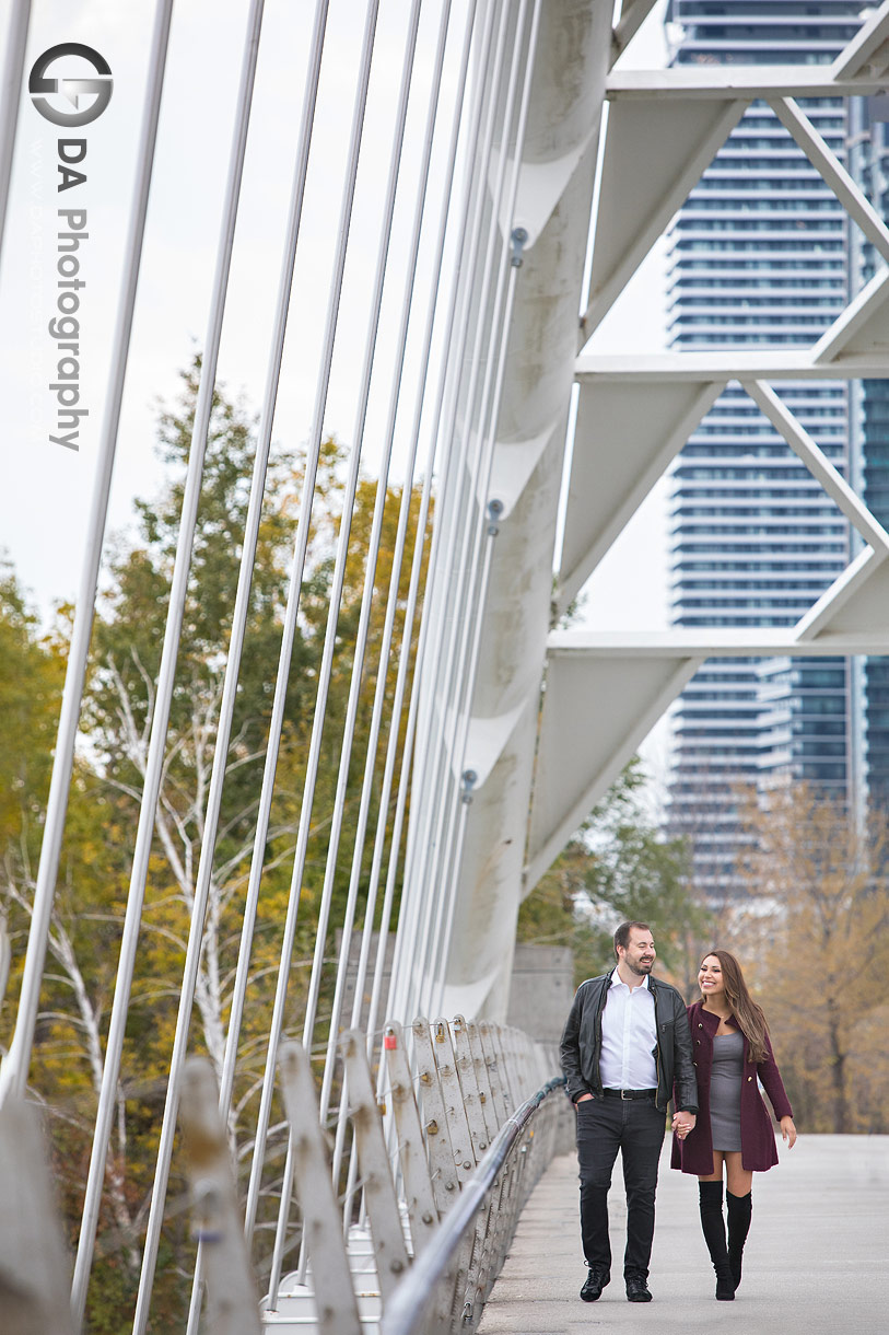 Humber Bay Arch Bridge Engagement photographers in Toronto