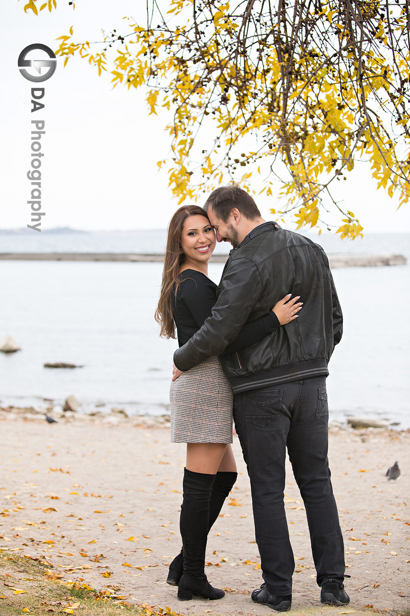 Toronto beach intimate engagement photos