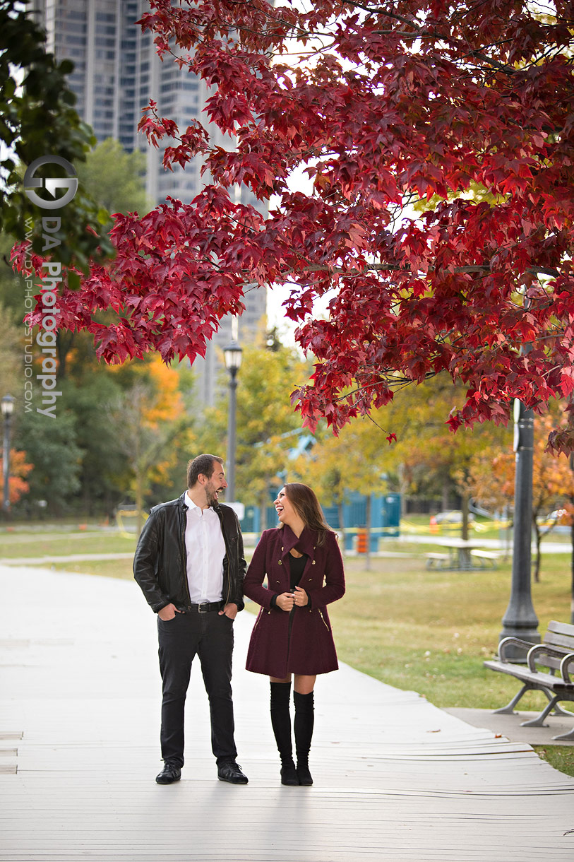 Toronto top photography locations for fall engagement