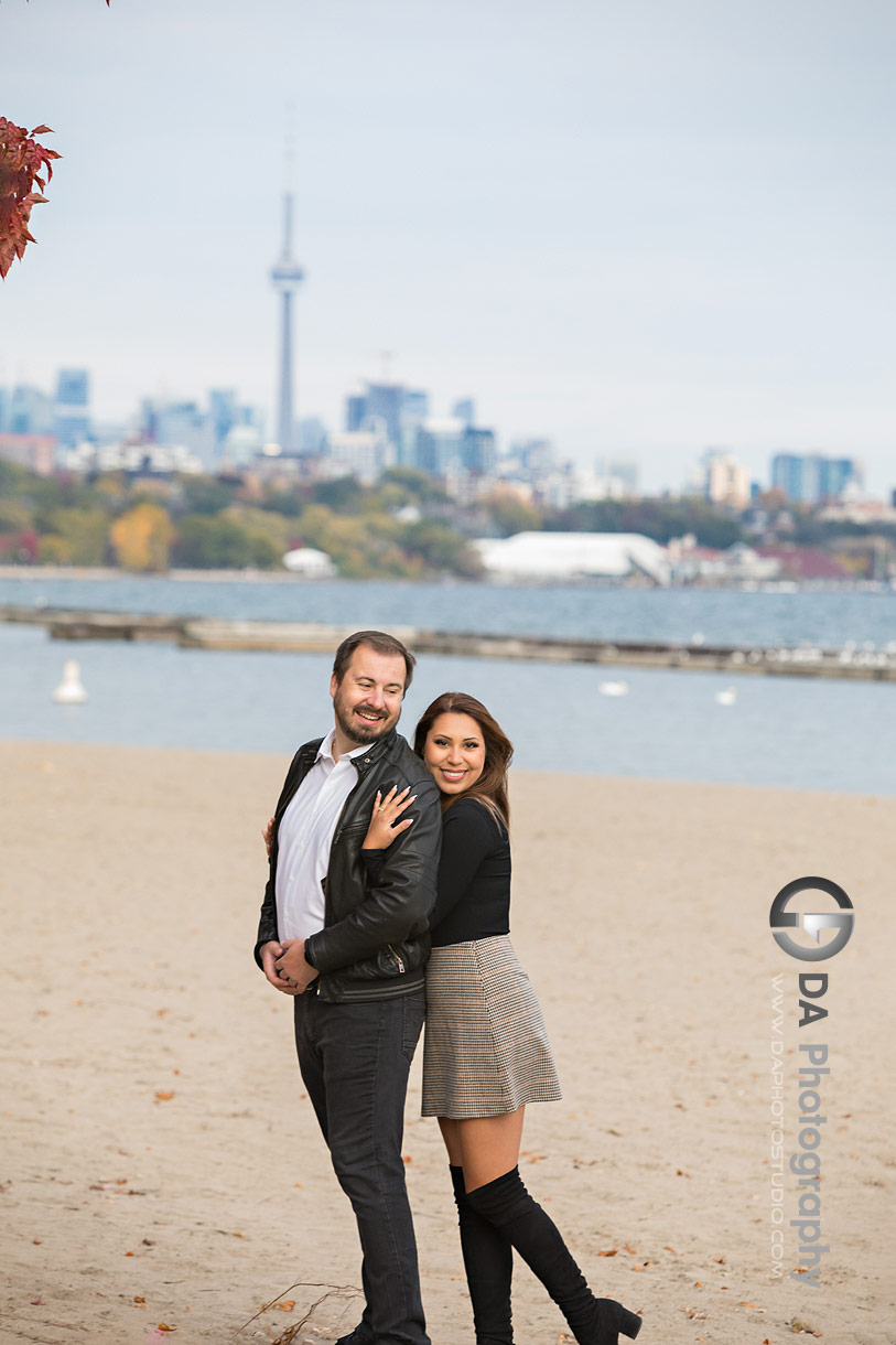 Intimate engagement photos in Toronto