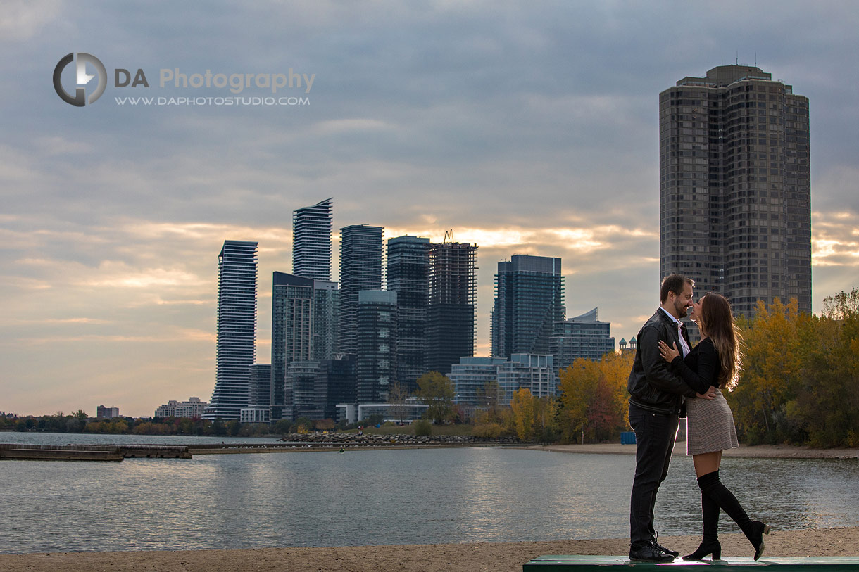 Toronto Engagement photo at Sunset