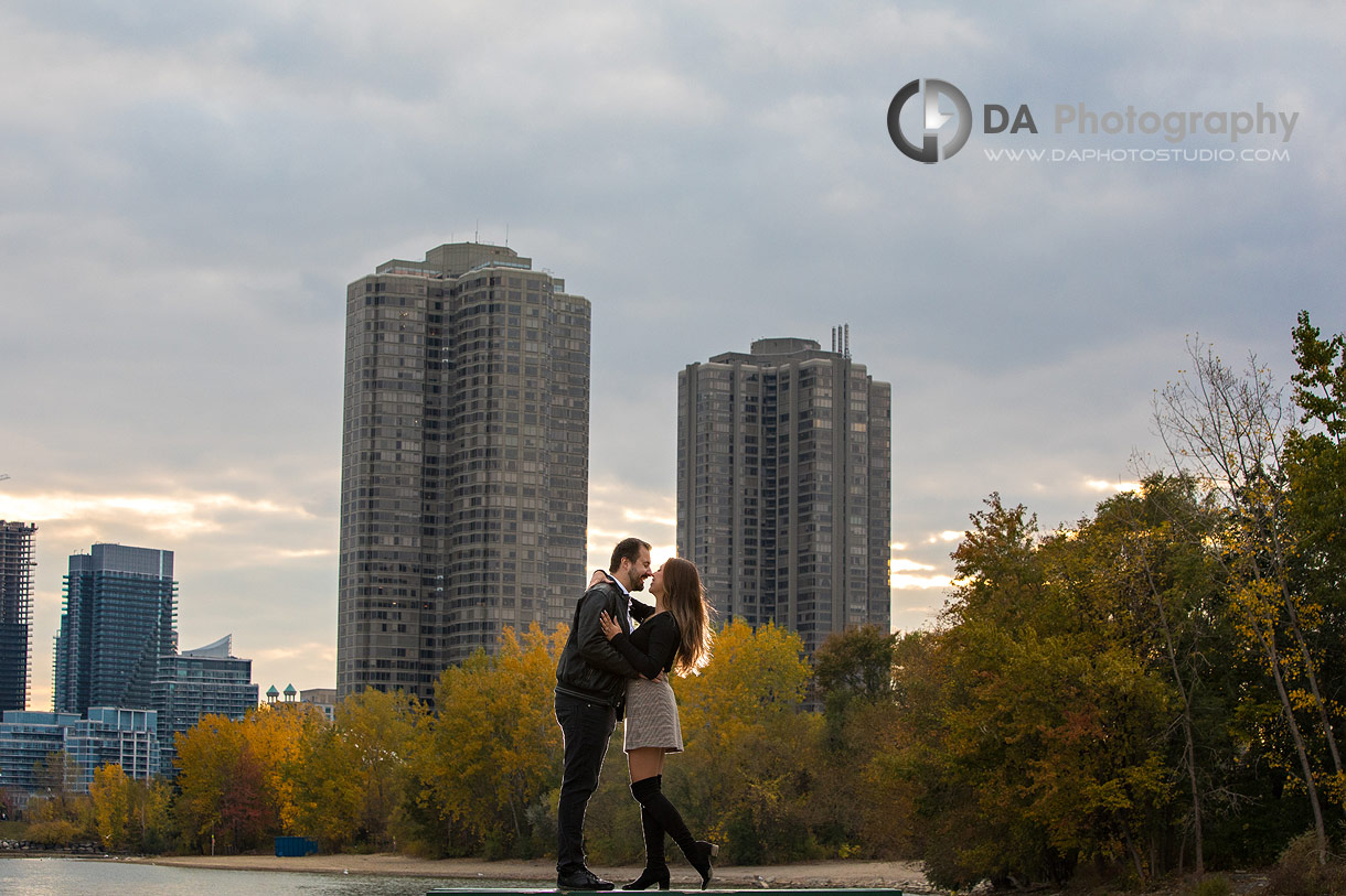 Engagement photography in Toronto at sunset