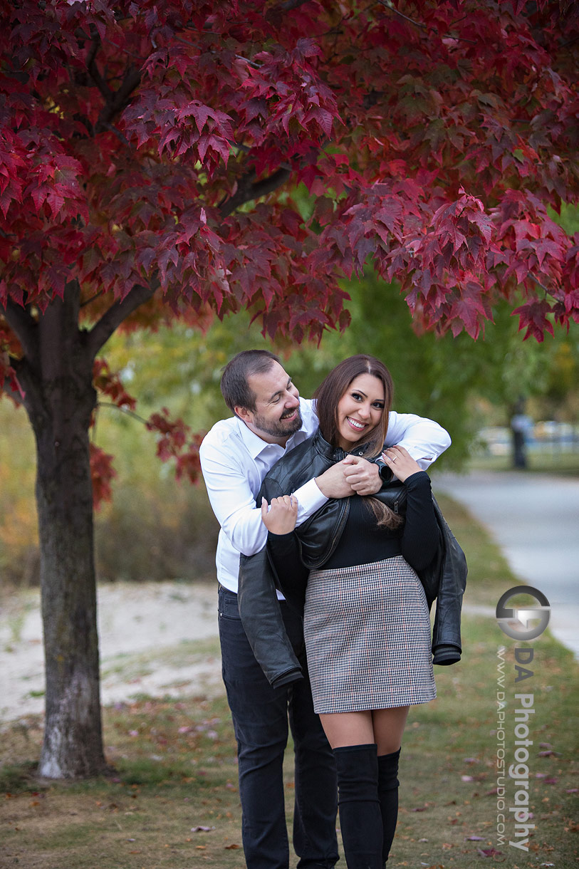 Engagement photographers in Toronto at Sunnyside Park