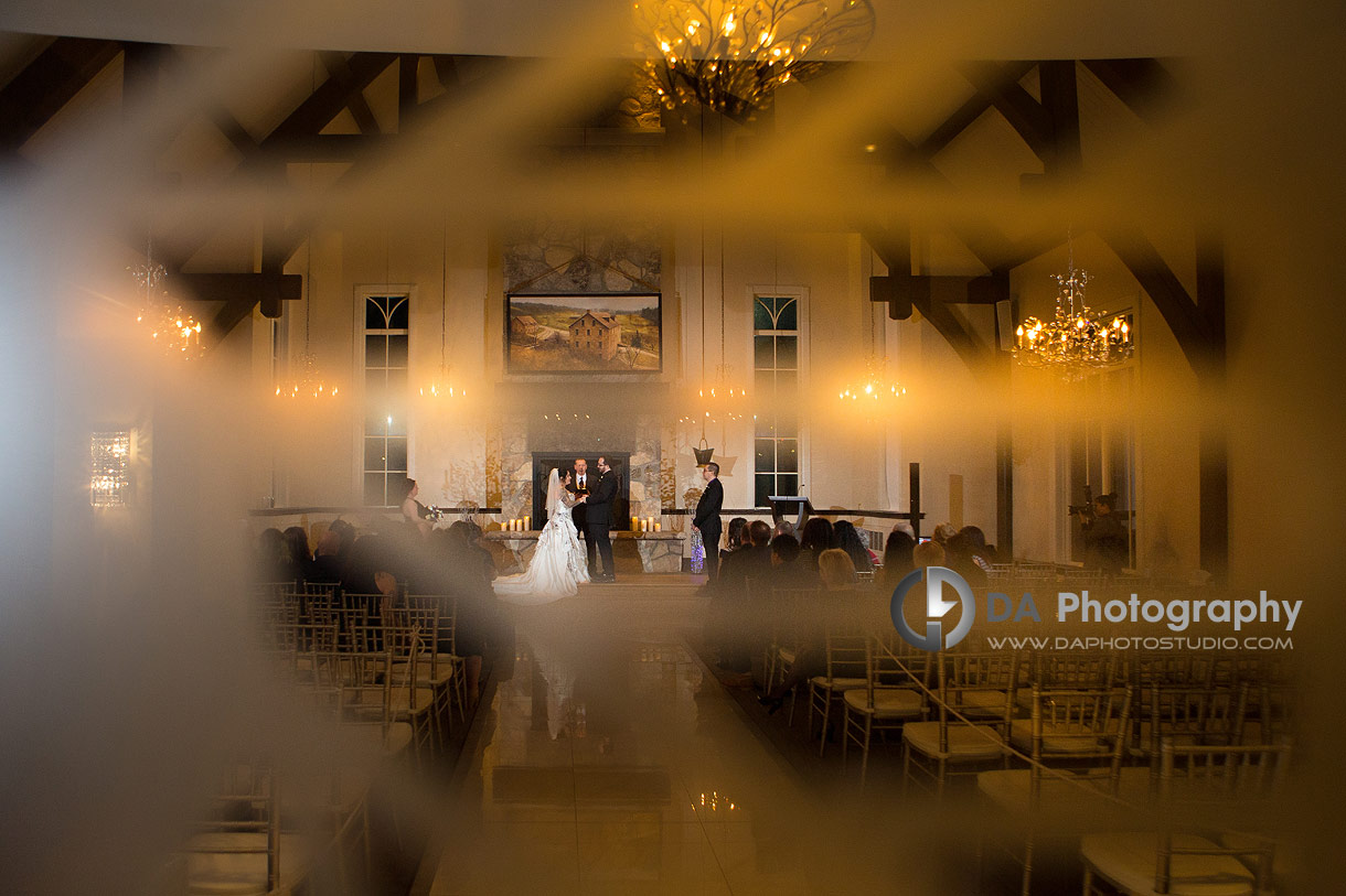 Gothic Wedding Ceremony at The Miller's Chapel at Ancaster Mill