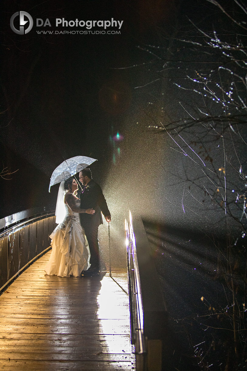 Bride and Groom at Ancaster Mill