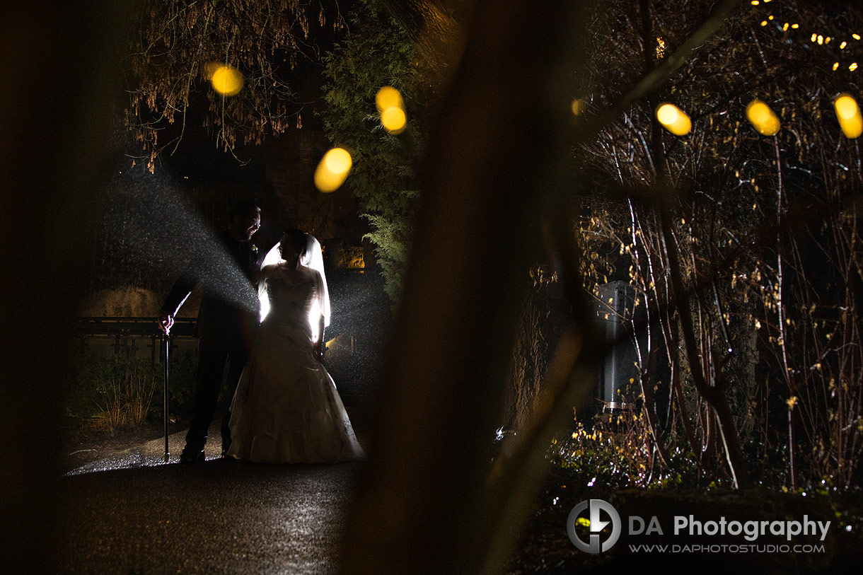 Ancaster Mill Wedding Photos at Night