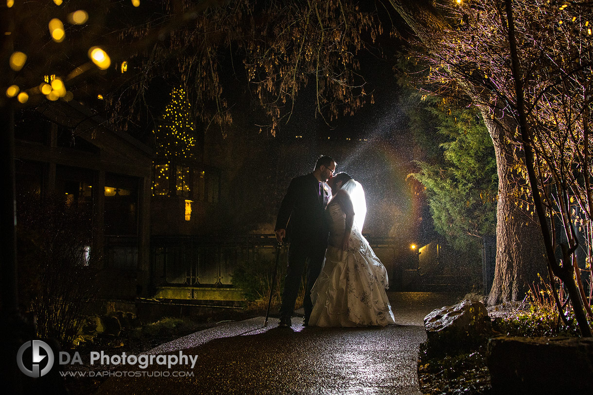 Ancaster Mill Wedding Pictures in Winter