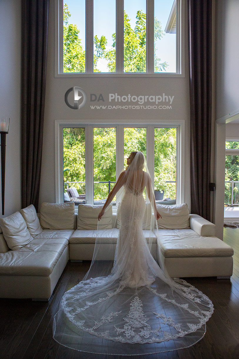Bride in her Wedding Dress