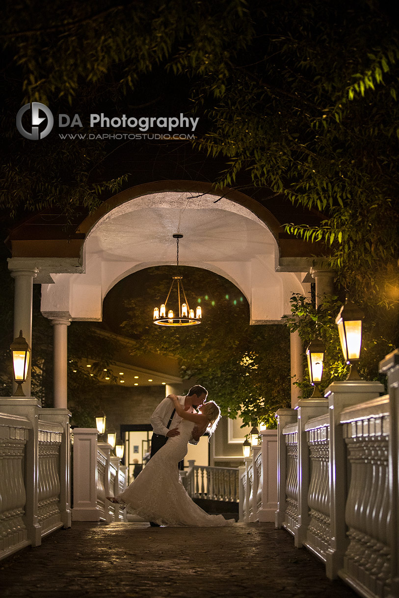 Photo in the night of a Elegant Wedding at Paradise Banquet Hall