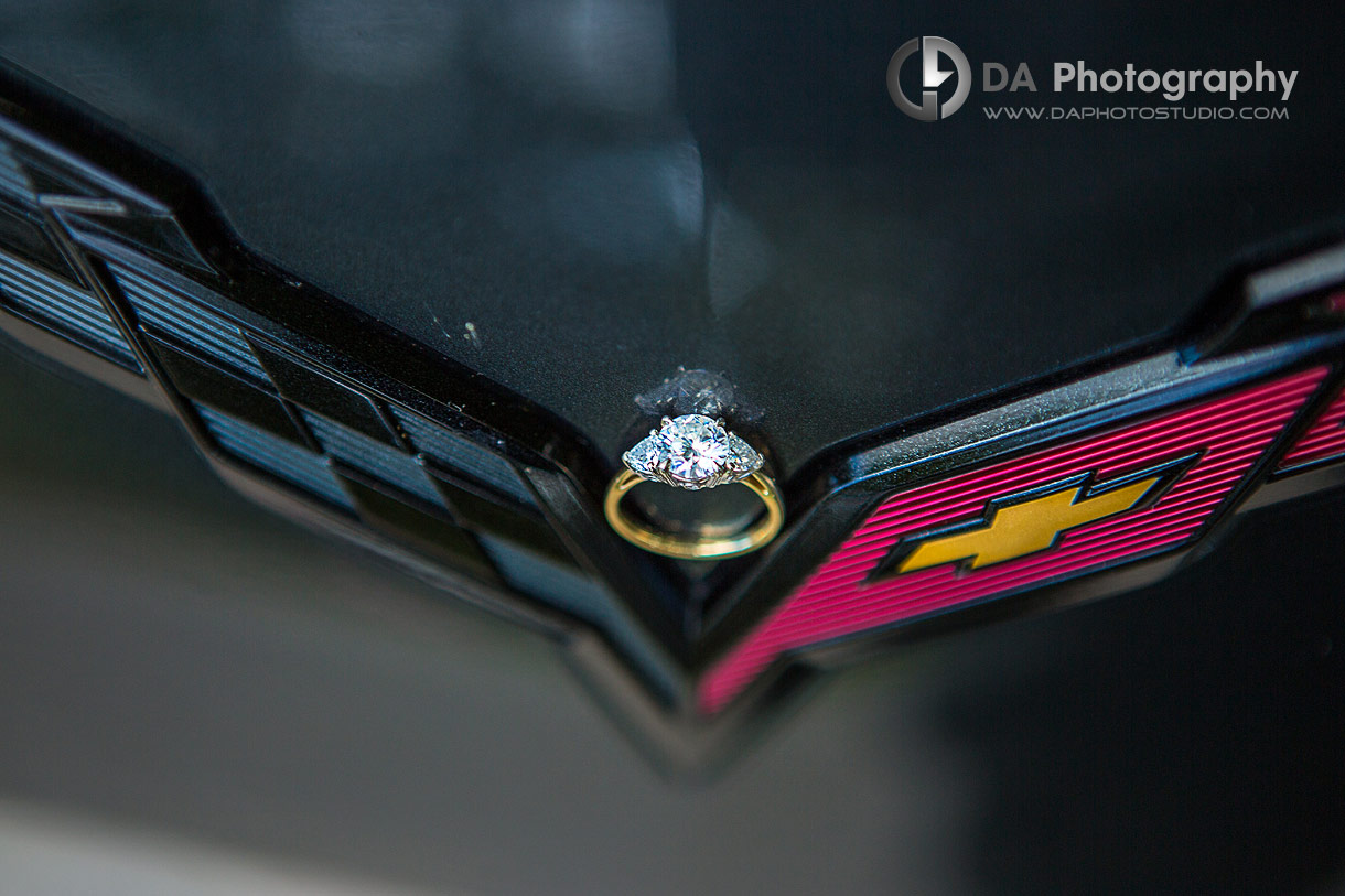 Engagement ring by the Corvette Logo Engagement ring by the Corvette Logo