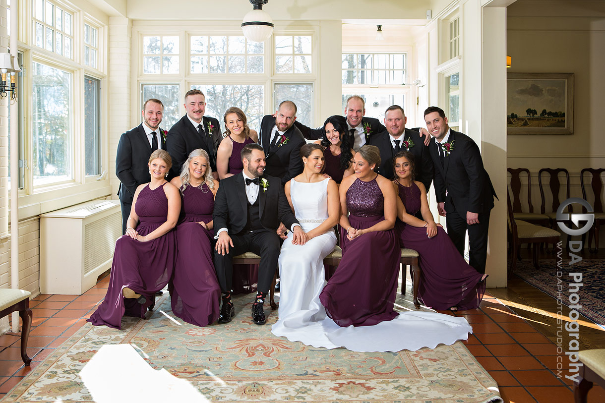 Bridal Party Portrait at Tamahaac Club in Ancaster Bridal Party Portrait at Tamahaac Club in Ancaster