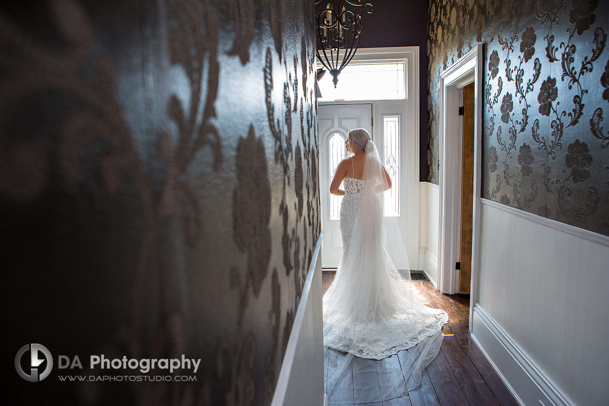 Wedding Dress at Farm wedding