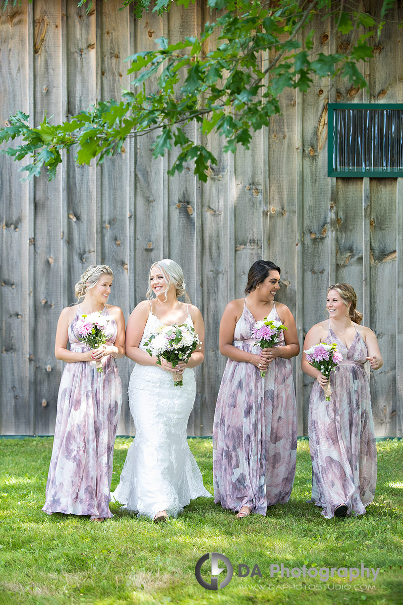 Bridesmaid Dresses at Farm wedding