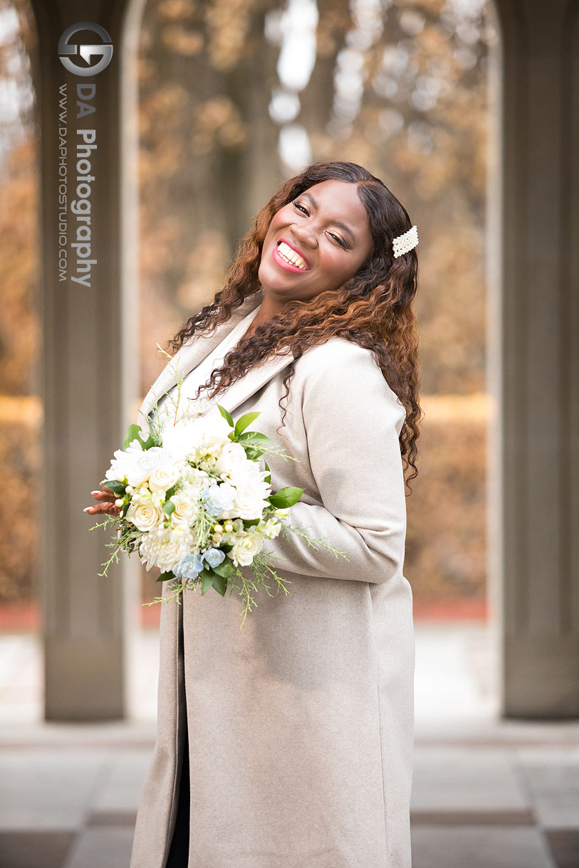 Bride at Wedding Renewal in Niagara Falls 