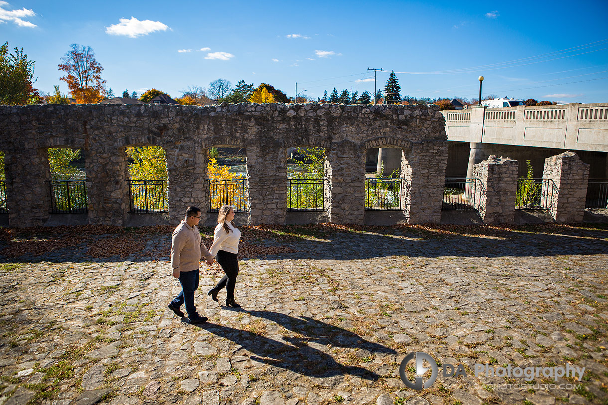 Engagement Pictures at Mill Race Park in Cambridge 