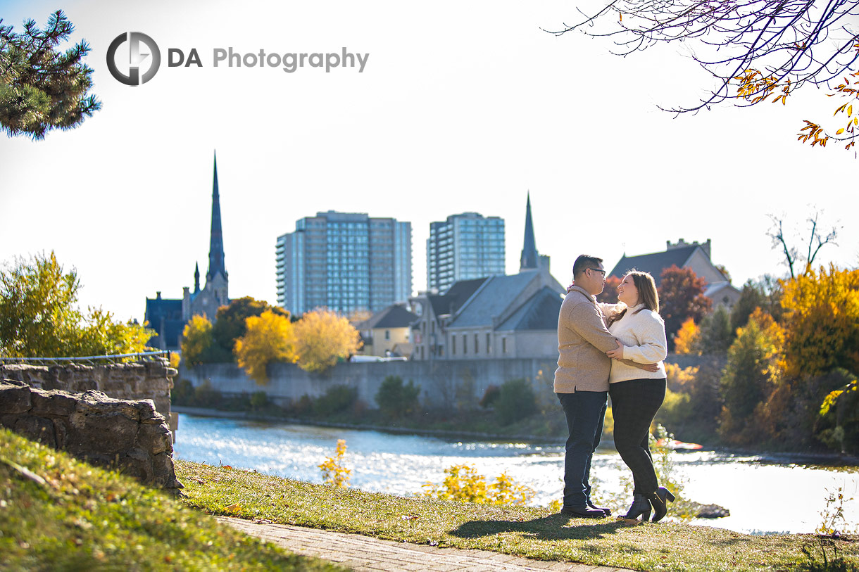 Engagement Photos at Mill Race Park in Cambridge