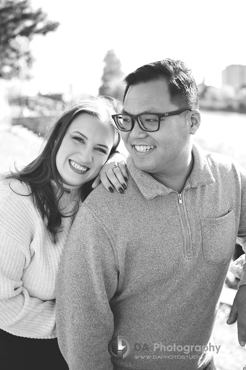 Mill Race Park Engagement Photo