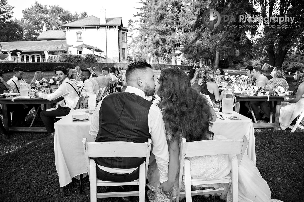 Bride and Groom at a Reception Venue in Ayr