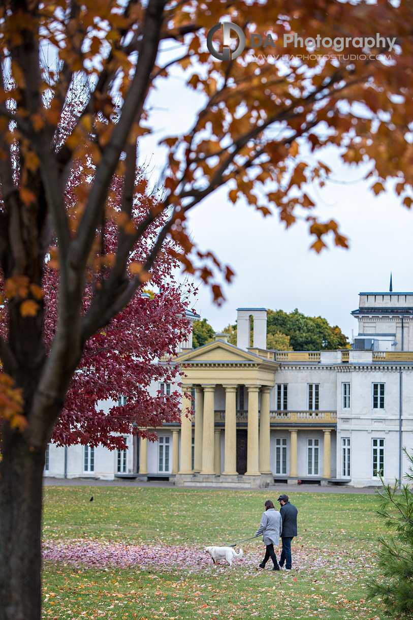 Wide engagement photo highlighting scale of Dundurn Castle architecture