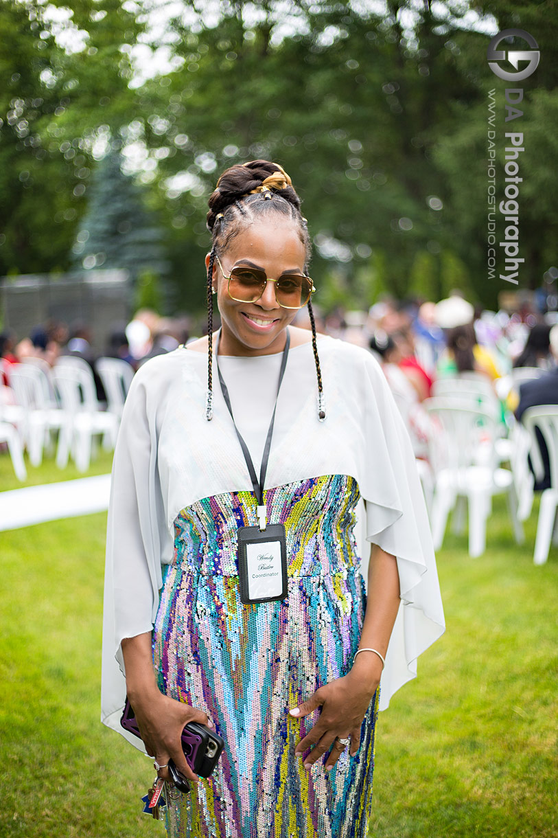 Photo of a Wedding Coordinator at a Terrace on the Green Garden Wedding