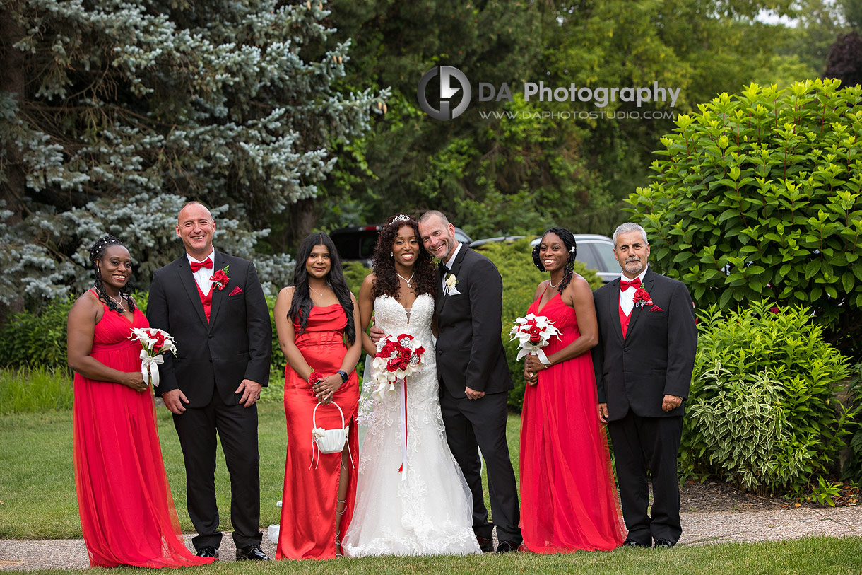Bridal Party on a Tent Wedding