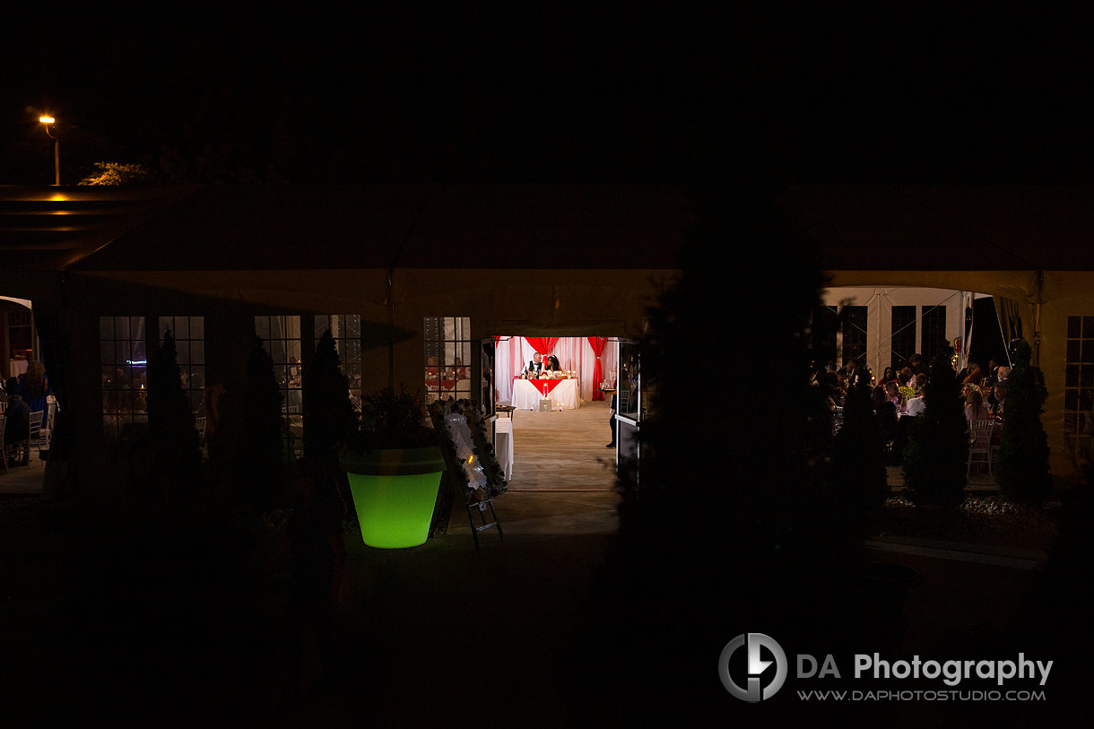 Wedding Reception in Tent at Terrace on the Green