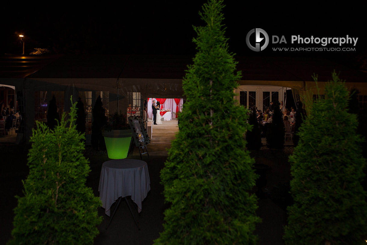 Wedding Receptions in Tent at Terrace on the Green