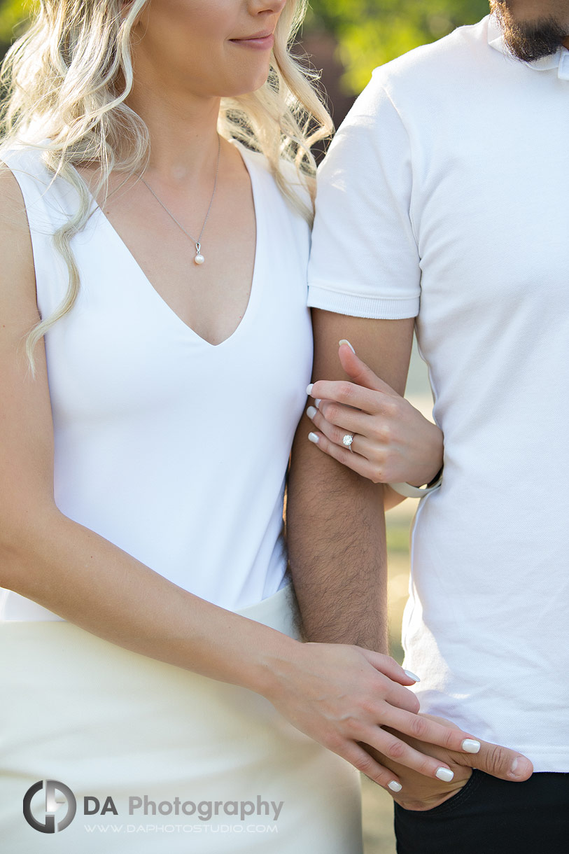 Waterfront engagement photo