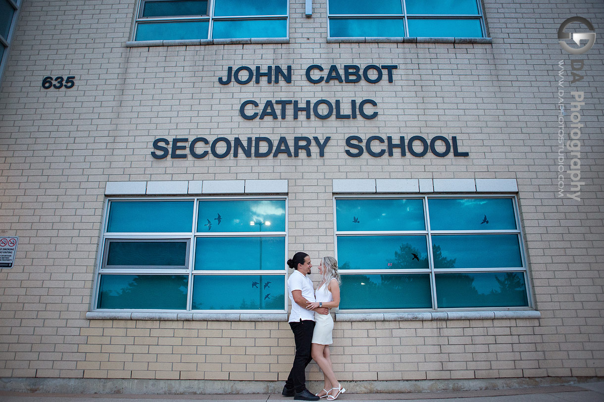Photo of a high school sweethearts at John Cabot Catholic Secondary School