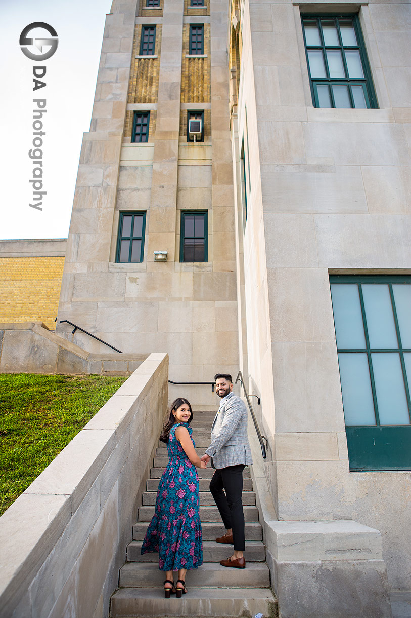 Toronto engagement photographer at R.C. Harris Water Treatment Plant